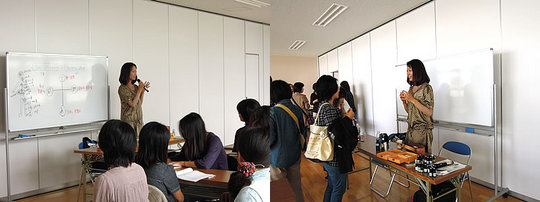 小学校PTAのお招きで講義した時の様子です。